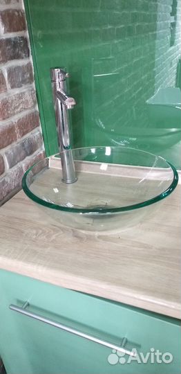 Раковина стеклянная накладная