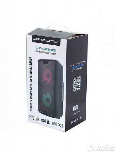 Беспроводная колонка Orbita Sound BT101 29см black