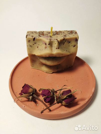 Свечи из натурального пчелиного, соевого воска