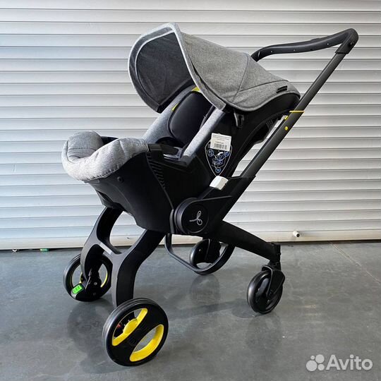 Коляска автокресло Foo Foo 4 в 1 серая 2023
