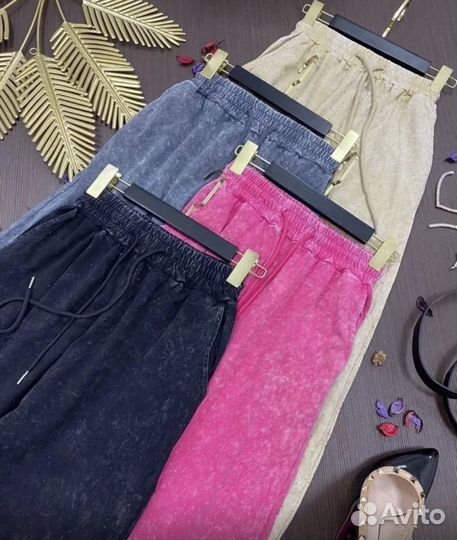 Брюки штаны варенка со стразами