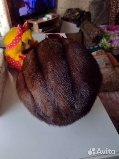 Норковая женская шапка