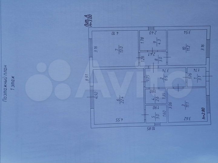 Дом 80,2 м² на участке 3 сот.