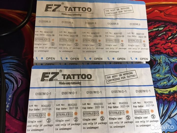 Картриджи для тату EZ Revolution RL 5, 0,35 мм
