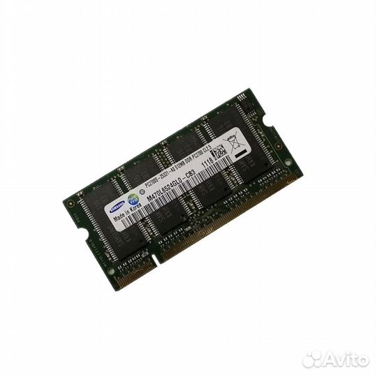 So-Dimm 512Mb DDR-333 Samsung M470L6524GL0-CB3