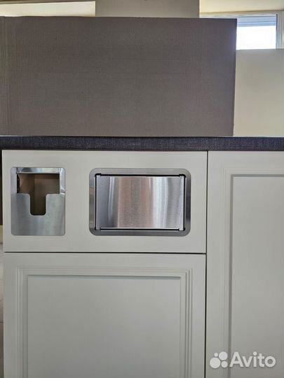 Врезной лючок для мусора (нержавеющая сталь)