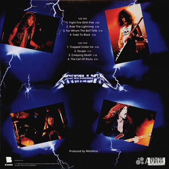 Metallica/ Ride The Lightning/ Vinyl, 12