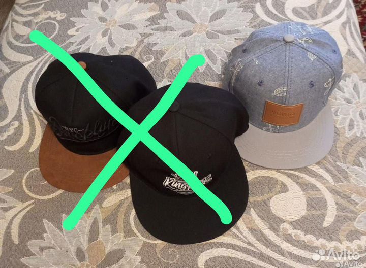 Бейсболка с прямым козырьком