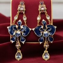 Серьги винтаж барокко Oscar de la Renta