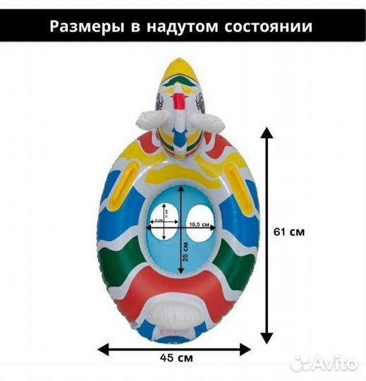 Круг для плавания детский от 0 до 3 лет