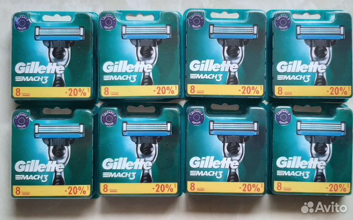 Кассеты Gillette Mach3 8шт