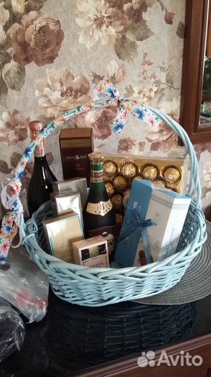 Корзина плетеная большая