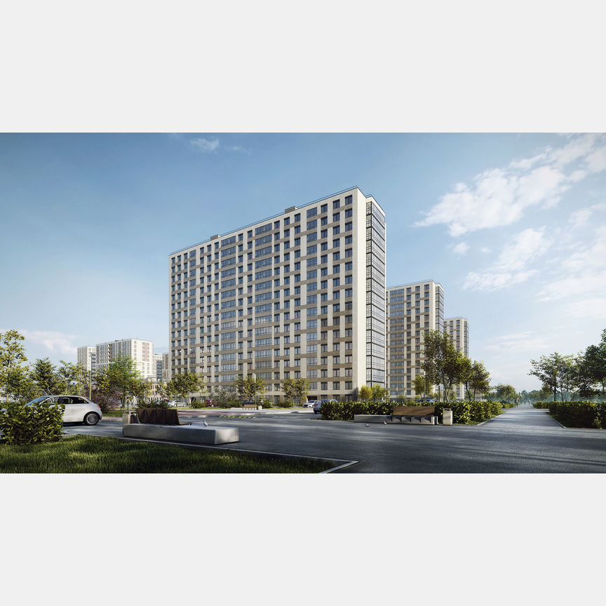2-к. квартира, 63,1 м², 6/16 эт.