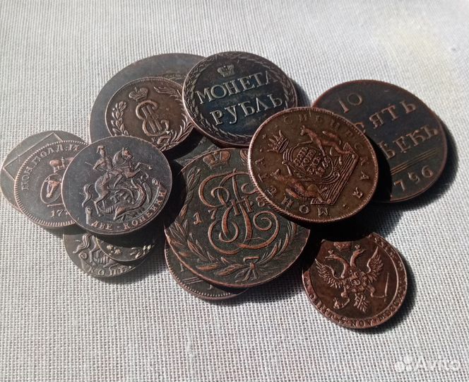 Копии медных монет Екатерина II (1762-1796)