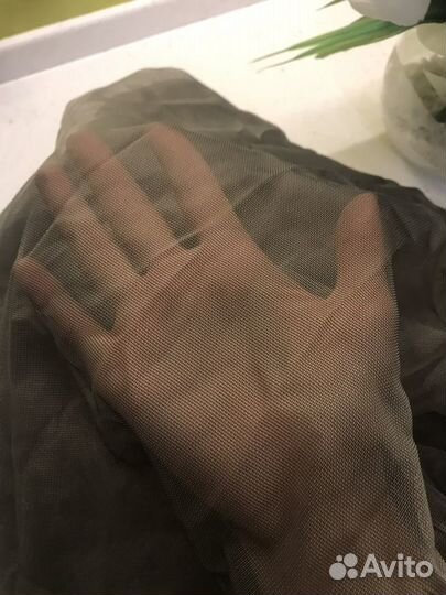 Готовый тюль, серый