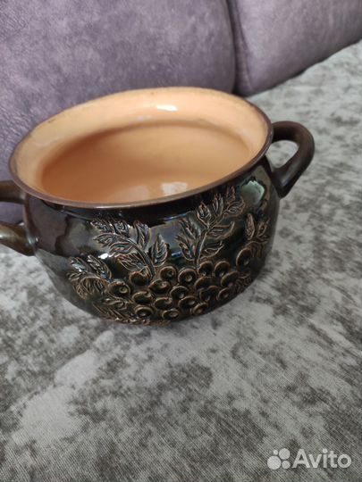 Супница без крышки, керамика, бу