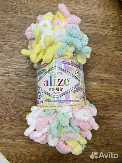 Пряжа Alize puffy color