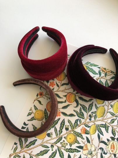 Ободок бархатный