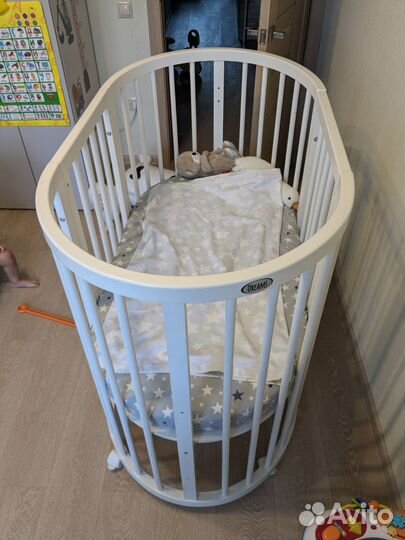 Круглая кроватка трансформер Dreams Premium 8 в 1