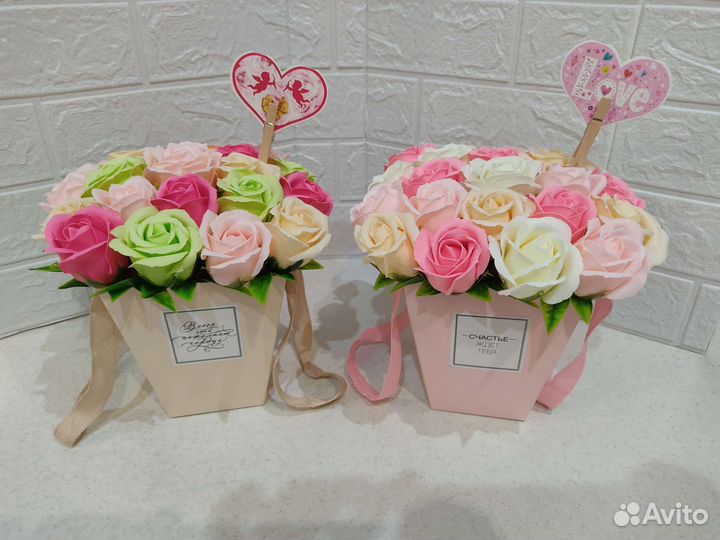 Мыльные розы букеты