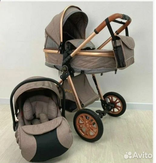 Детская коляска трансформер 3 в 1 luxmom V9