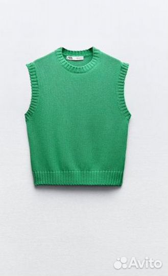 Трикотажный жилет zara