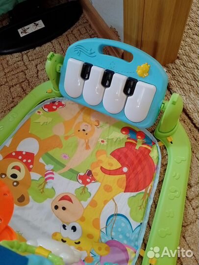 Детский развивающий коврик с дугой