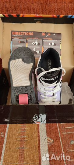 Кроссовки heelys на роликах женские
