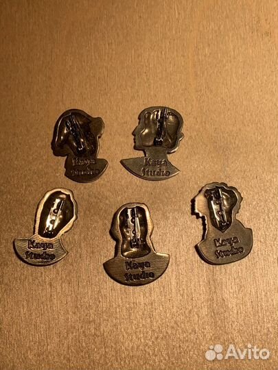 Бронзовые значки Kaya Studio писатели, поэты