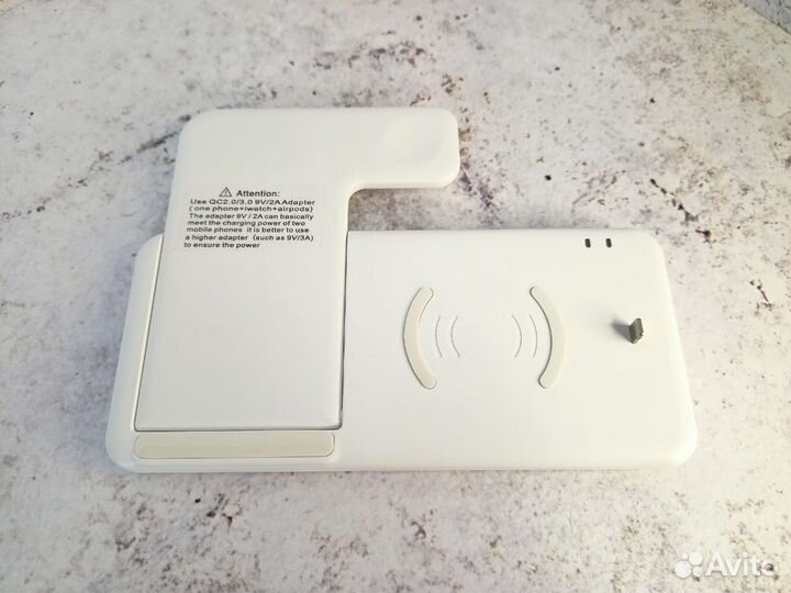 Беспроводная док станция 4 in 1 15W (Белая)