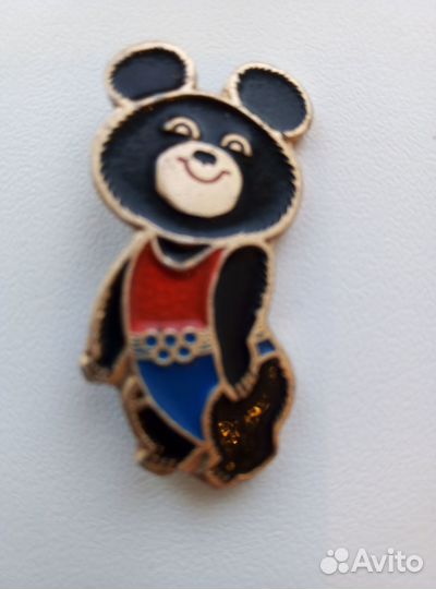 Значок Олимпийский мишка СССР 1980