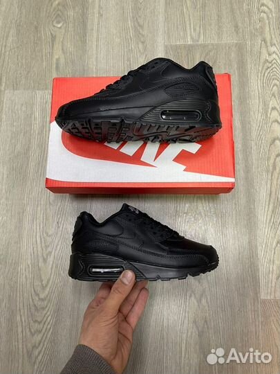 Кроссовки Nike Air Max 90 Leather Black (36-45)