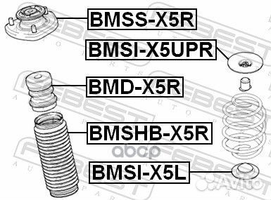 Проставка пружины нижняя bmsi-X5L Febest