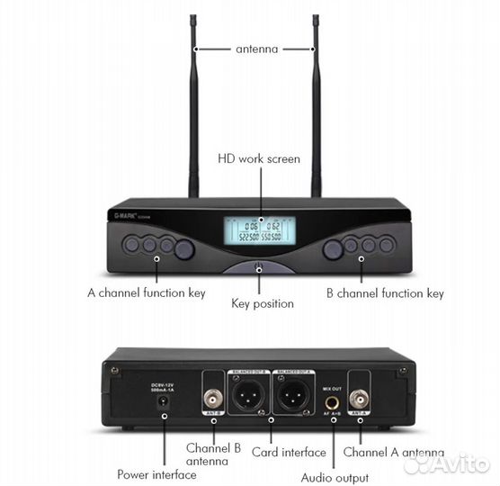 Беспроводной микрофон G-mark G320AM