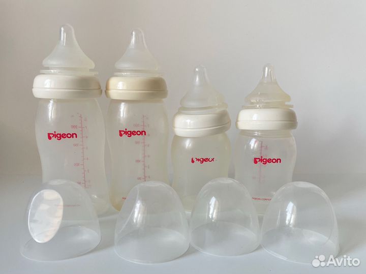 Бутылочки для кормления pigeon+пустышка в подарок