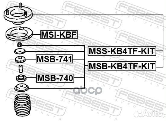 Опора переднего амортизатора LR (компл) mitsub