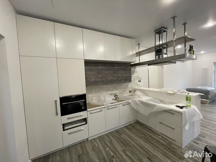 Сборка кухонной мебели и подключение техники