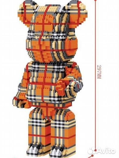 Конструктор 3D из миниблоков bearbrick