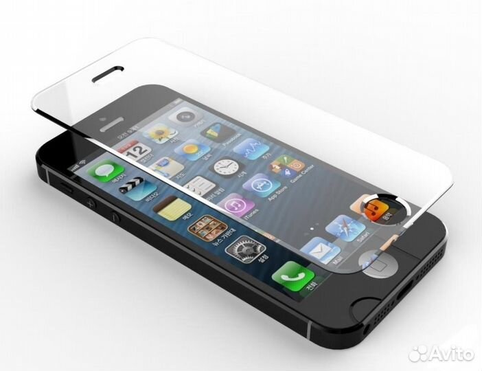 Защитное стекло iPhone 5/5S/5C - 0.3мм тверд.9H+