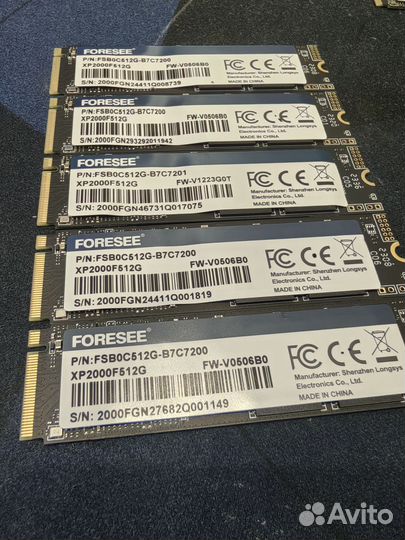 Foresee ssd m2 nvme 512gb TLC OEM (Новые)