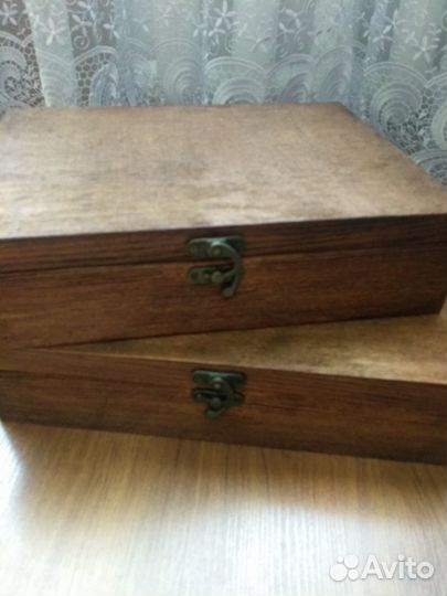 Деревянные сувенирные коробки. Новые