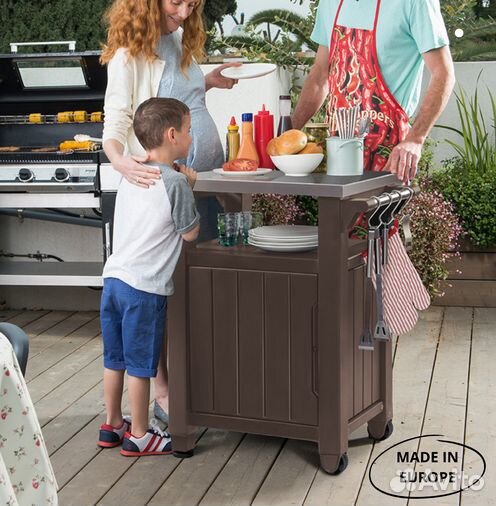 Столик для барбекю unity 105L (коричневый)