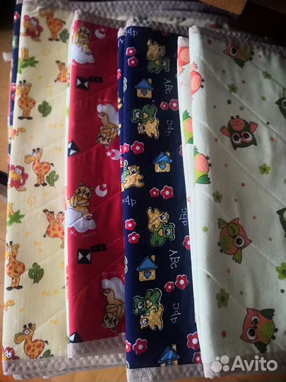 Пеленки непромокаемые впитывающие, многоразовые