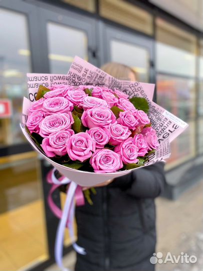 Букеты роз от 25шт