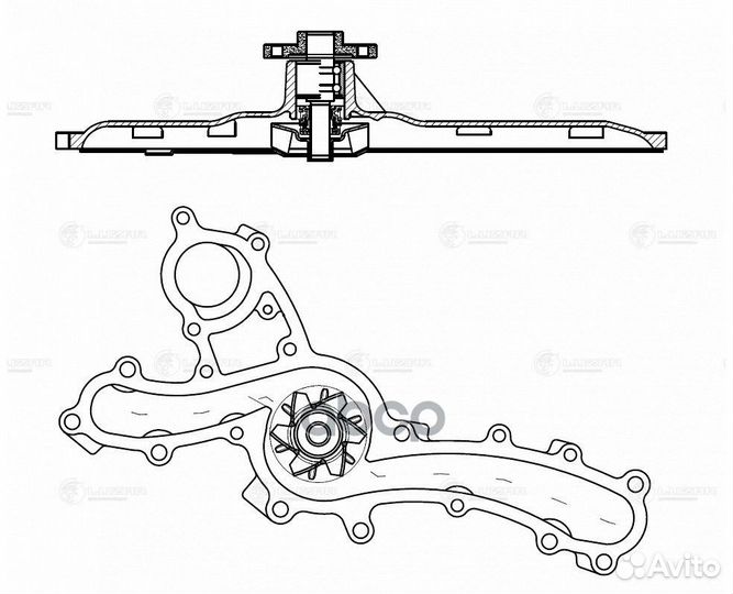 Насос водяной для а/м Lexus GS (05) 3.0i/3.5i