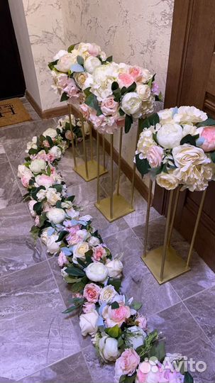 Цветы декор на свадьбу