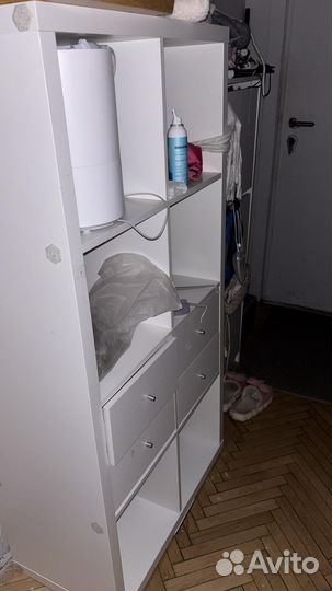 Стеллаж икеа каллакс 8 ячеек