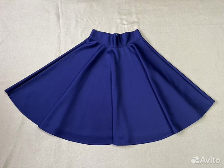 Юбка солнце миди плотная ткань