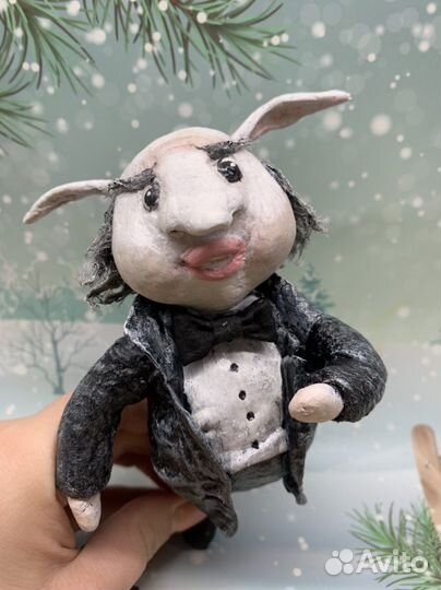 Ватные елочные игрушки