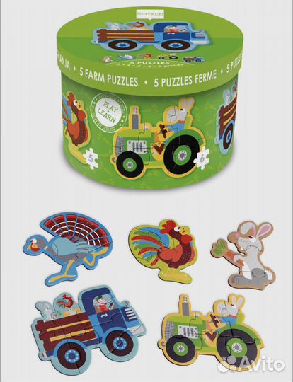 Развивающие игры, пазлы Bondibon, Djeco